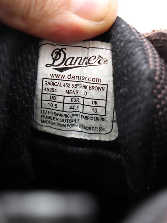 Danner Radical 452 GTX Boots Men\'s Size 10.5 D Brown Leather Gore-Tex Waterproof main image 6